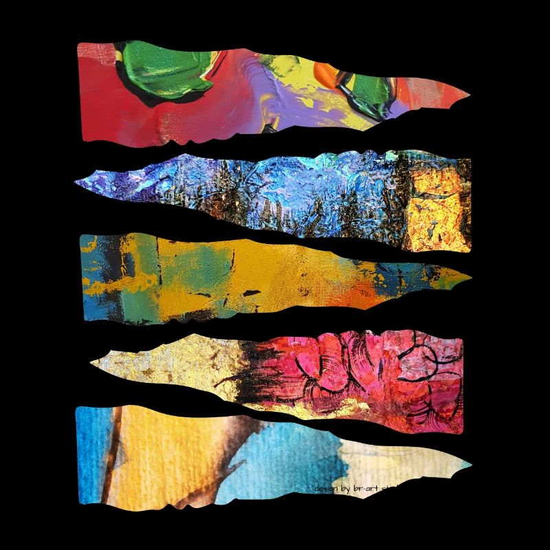 Conception abstraite de couche de peinture colorée