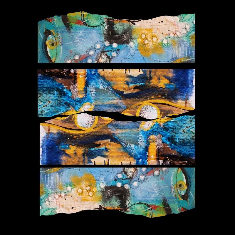Abstract Colorful Expression