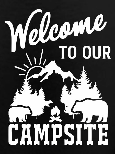 Mountain Nature Campfire Scene