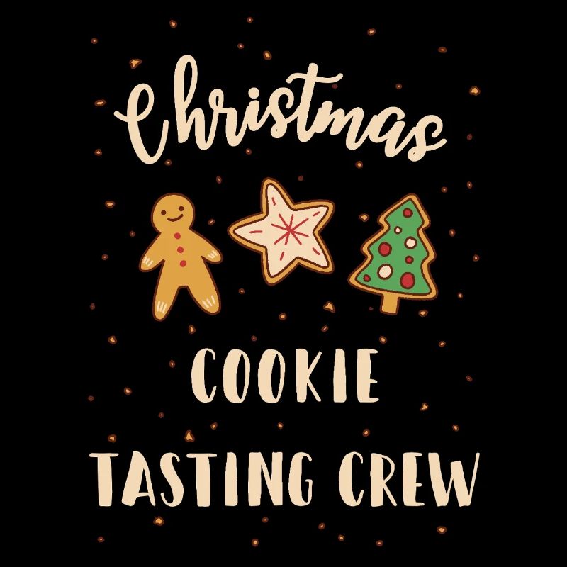 Équipe de dégustation de biscuits de Noël