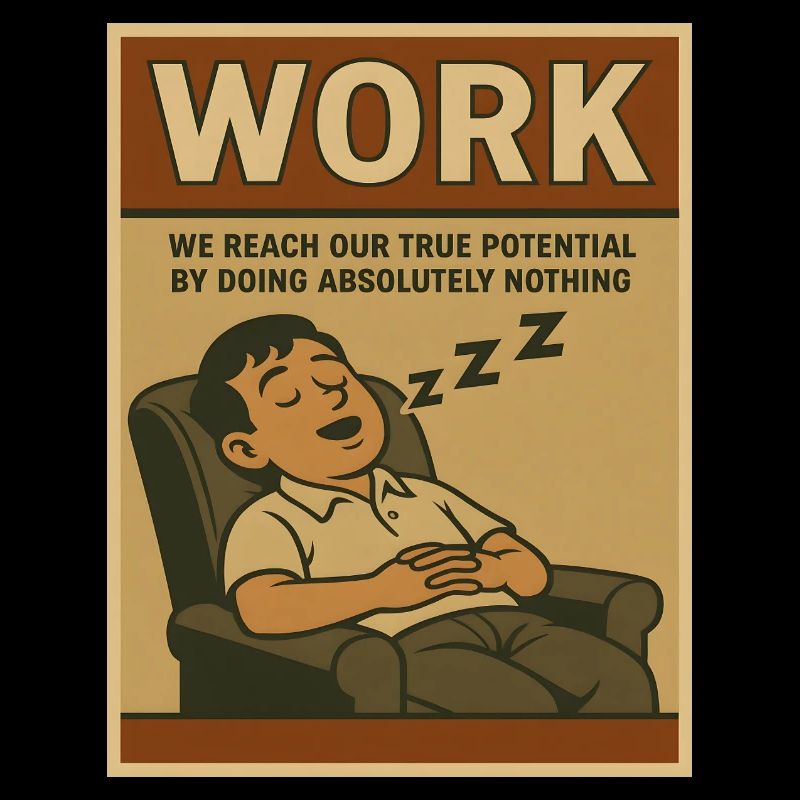 Doing nothing at work, true potential