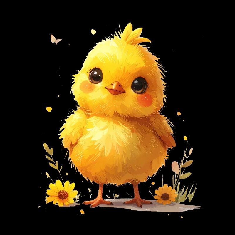 Cute chick suitable for spring