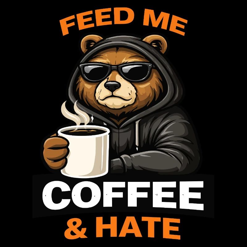 Grumpy Bear Coffee Attitude
