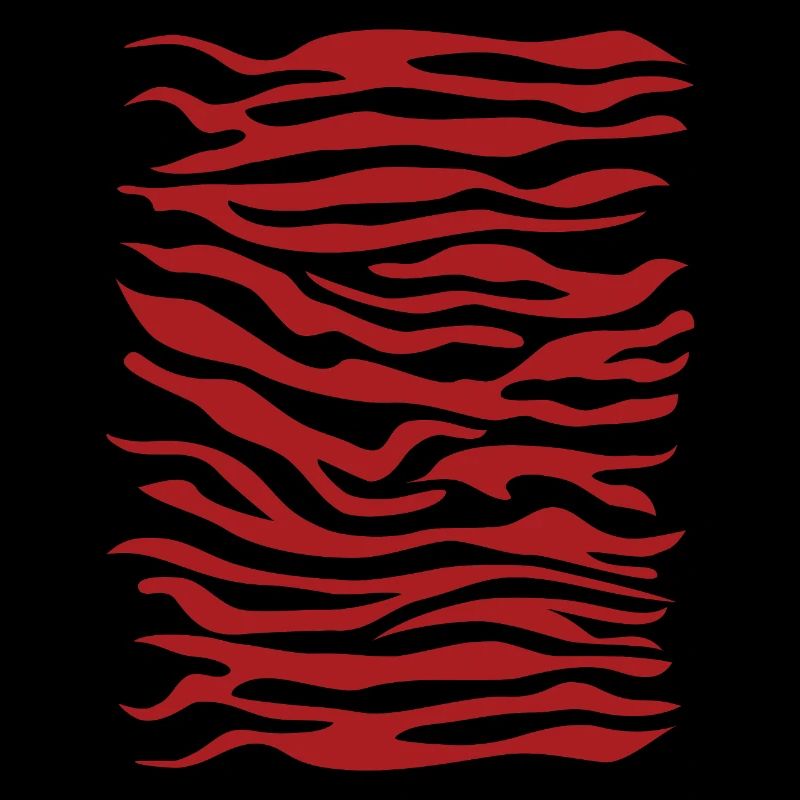 Zebra Pattern Red