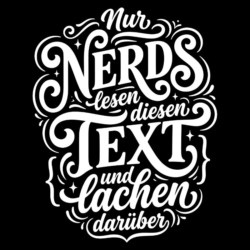 Nerd liest Text Humor Spruch
