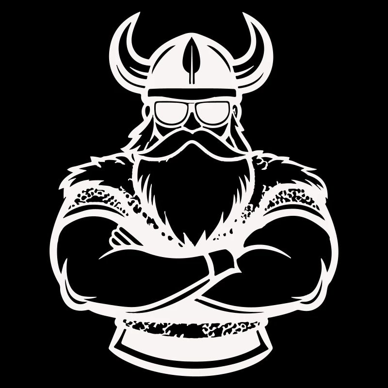 Kraft viking à bras croisés