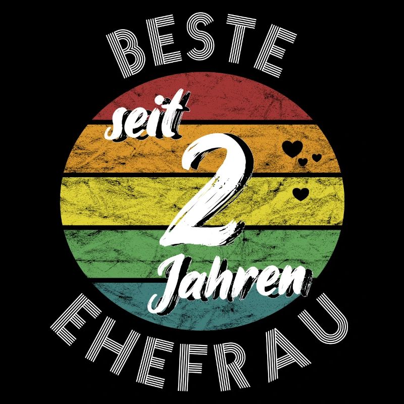 beste Ehefrau seit 2 Jahren 2. Hochzeitstag retro