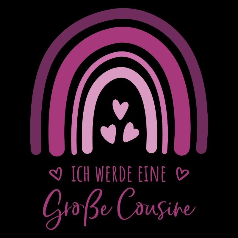 Ich werde eine große Cousine Boho Regenbogen