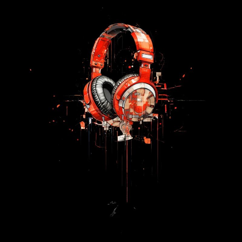 Kopfhörer Musik Comic