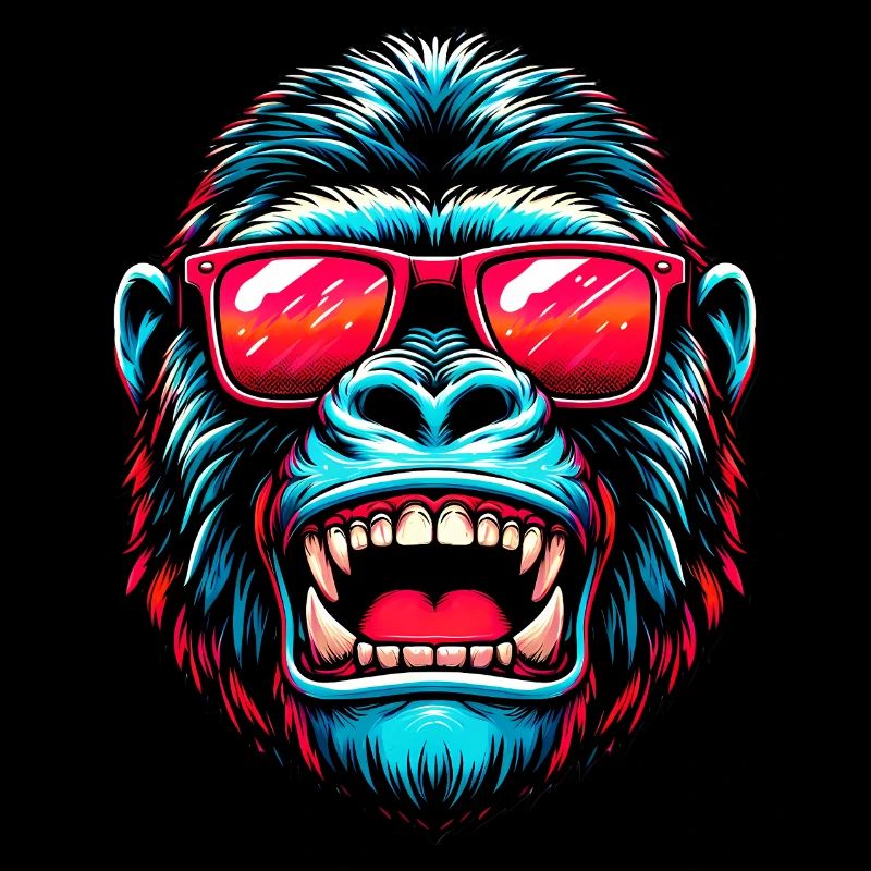 Gorillas with sunglasses
