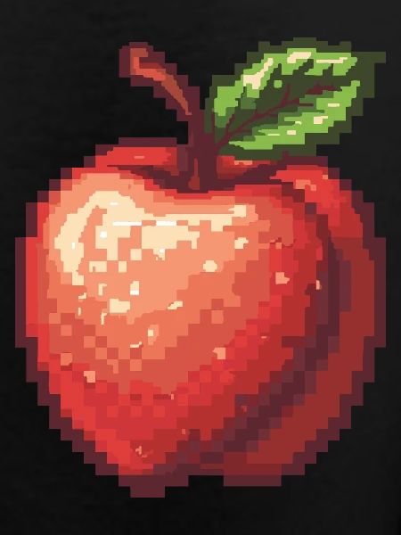 Retro Pixel Apple