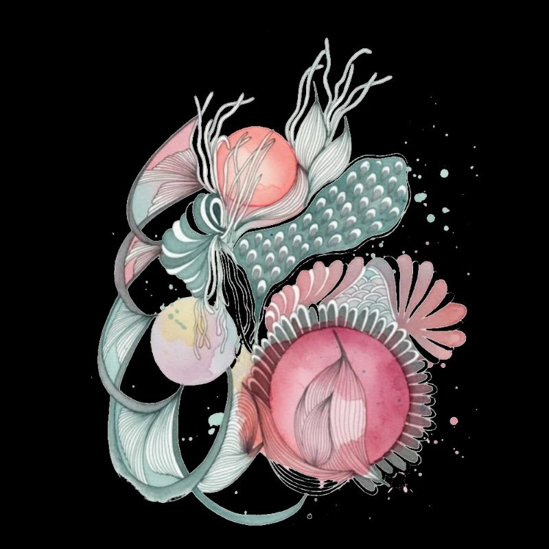 Mer de fleurs Wave Art