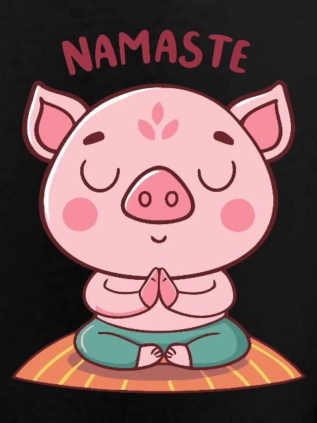 Namaste Zen Pig