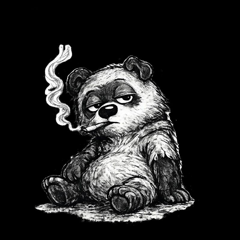 Meh Bear – Unbothered Sketch (Sarcasm)