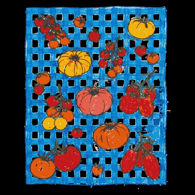 Chemise tomate mignonne, tablier rétro tomate mignon