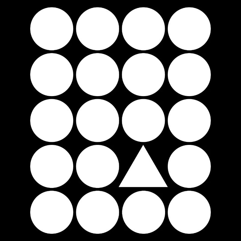 Accent géométrique du triangle en grille
