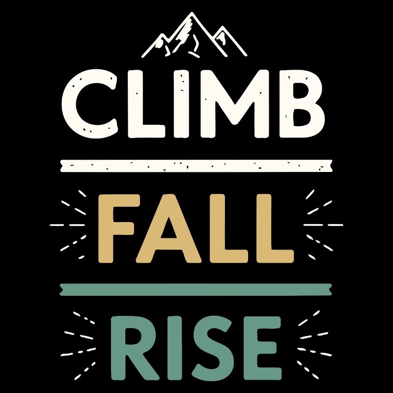 Climbs Falls Raises Mountain