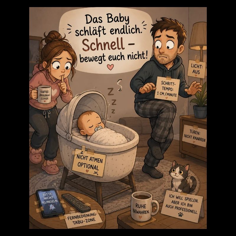 Baby schläft endlich – Chaos zu Hause