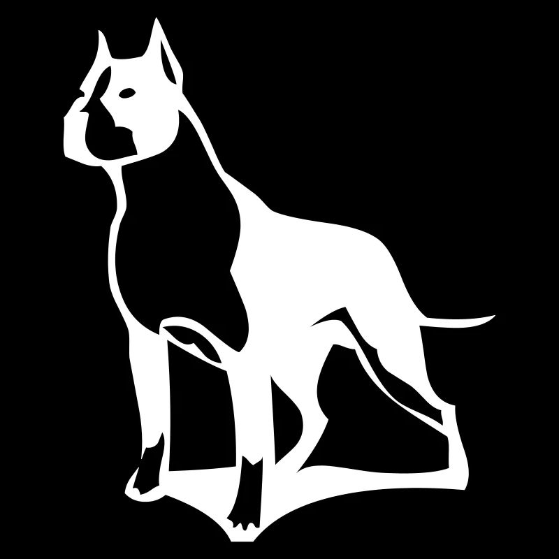 A pit bull that protects its territory