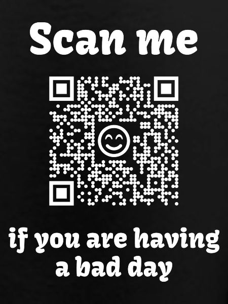 QR-Code mit liebevoller Botschaft