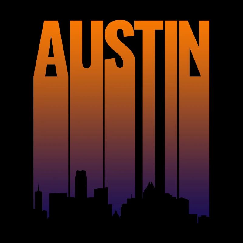 Austin Skyline Gradient