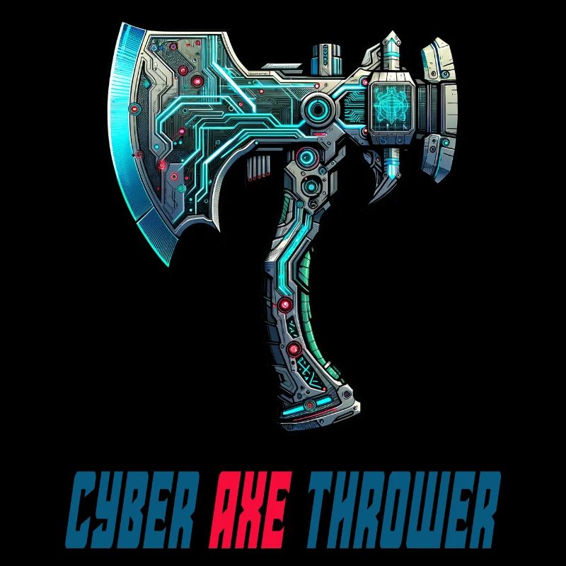 Cyber axe throwing axe sport design