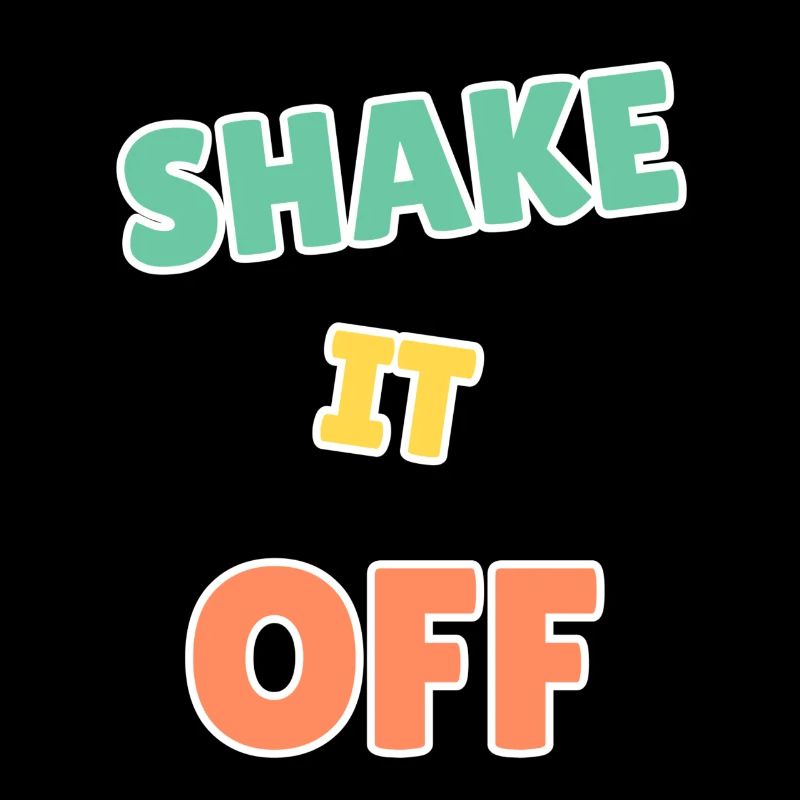 Lebendiges Shake It Off Motivationsdesign