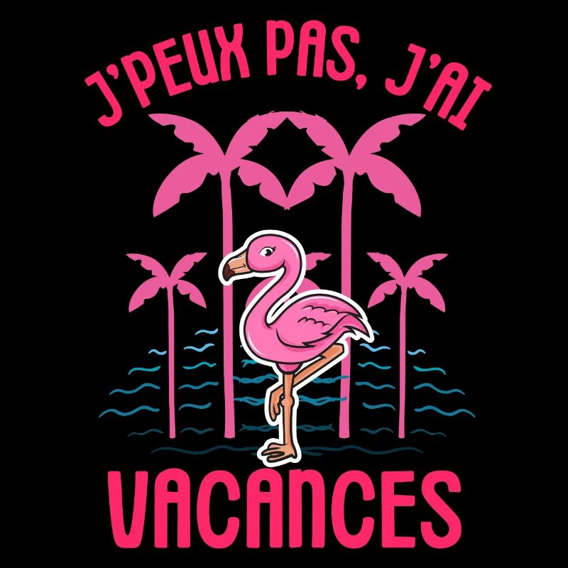 Flamant rose vacances été