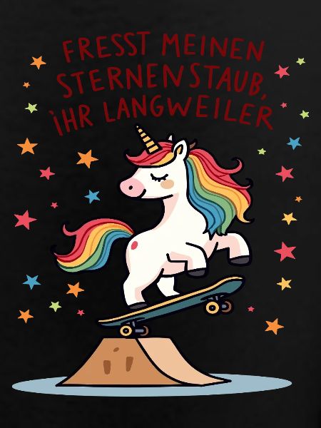 Skateboard-Einhorn