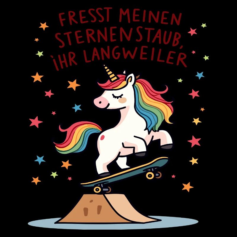 Skateboard-Einhorn