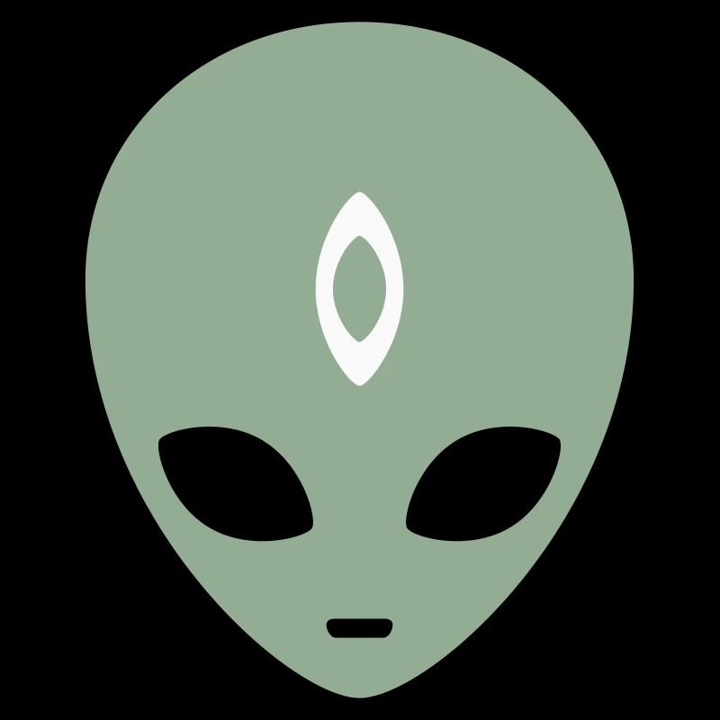 Alien Head Third Eye (three colours)