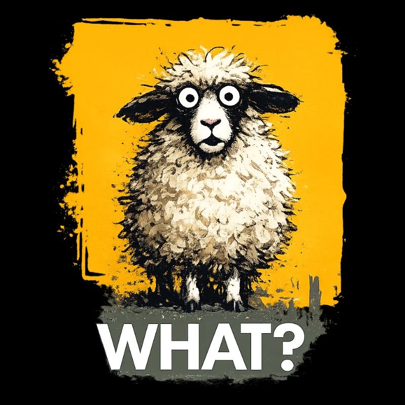 What? Sheep with question mark