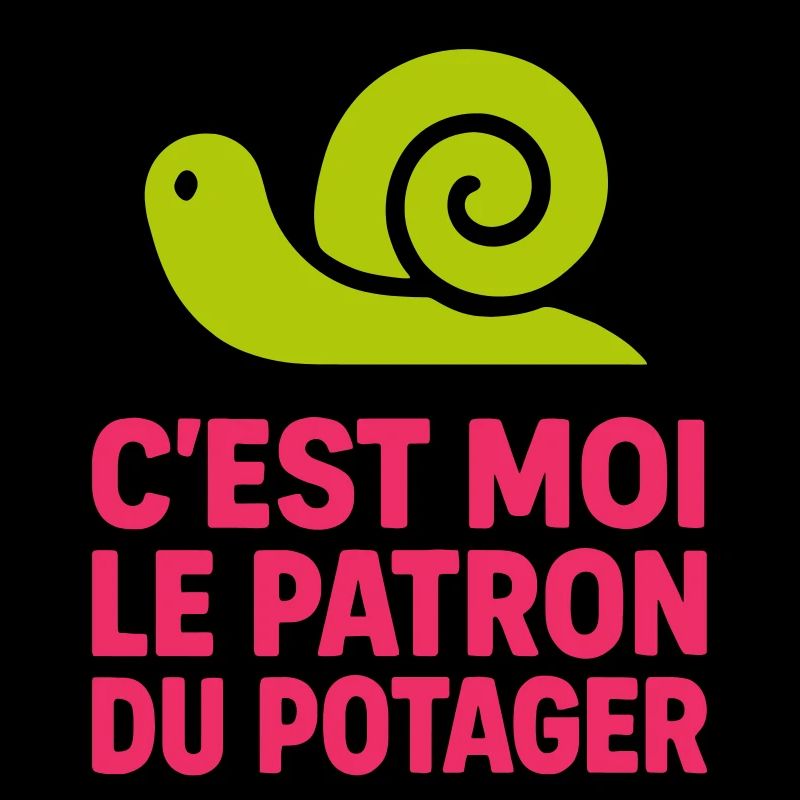 C'est Moi le Patron du Potager : Design Escargot