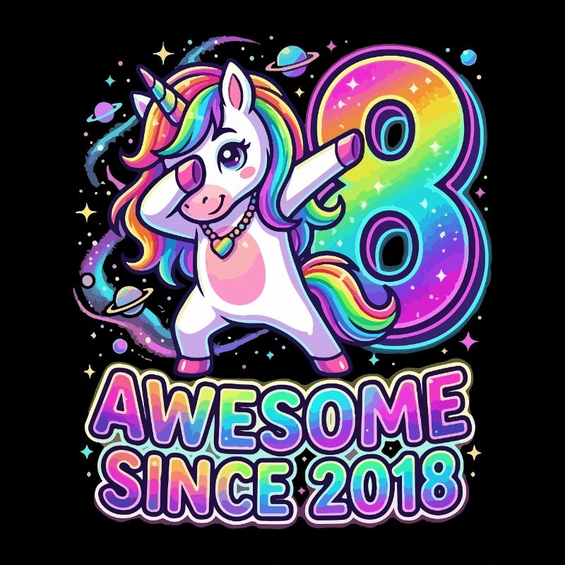 Regenbogen-Einhorn: Awesome seit 2018