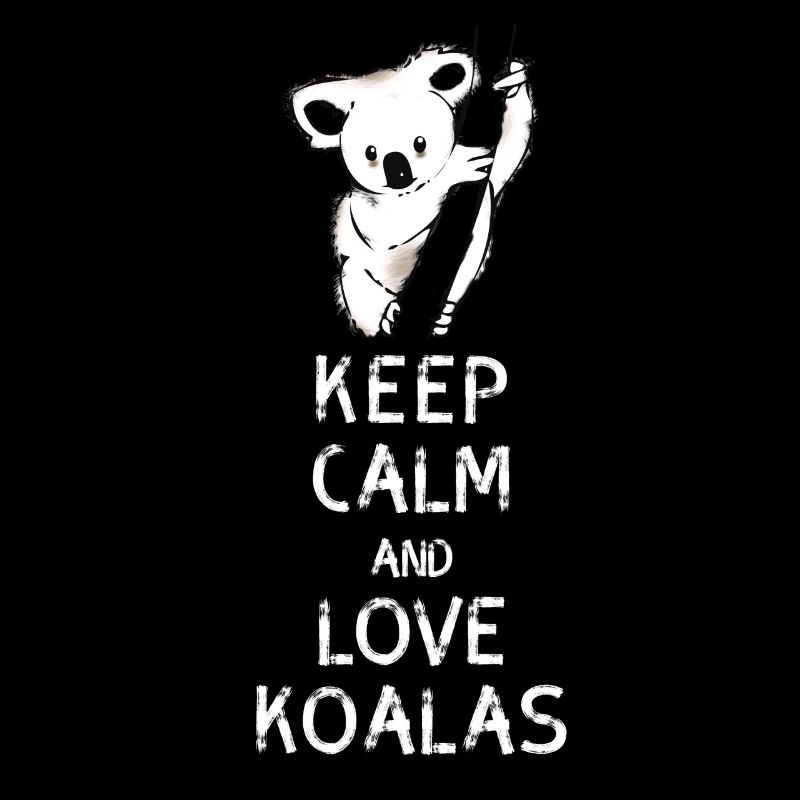 koala keep calm love koalas bear tree nap nerd geek