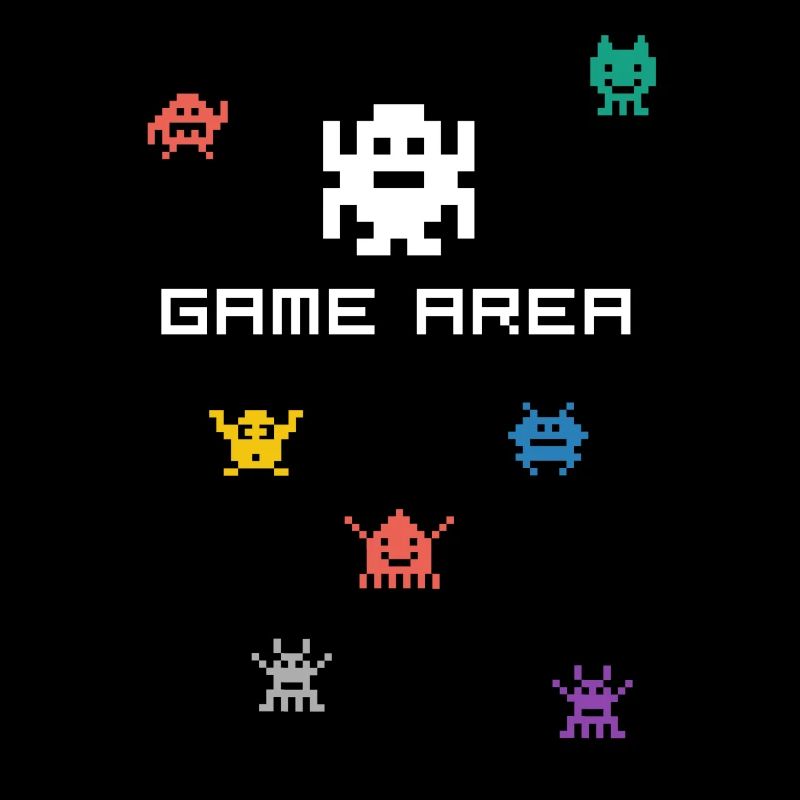 zone de jeu pixel nerd pc konsole retro gamer Monste