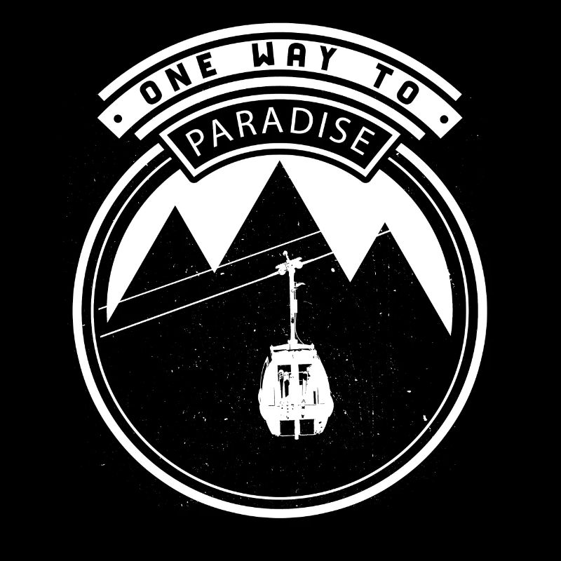 One Way To Paradise Seilbahn - Berge Ski Design