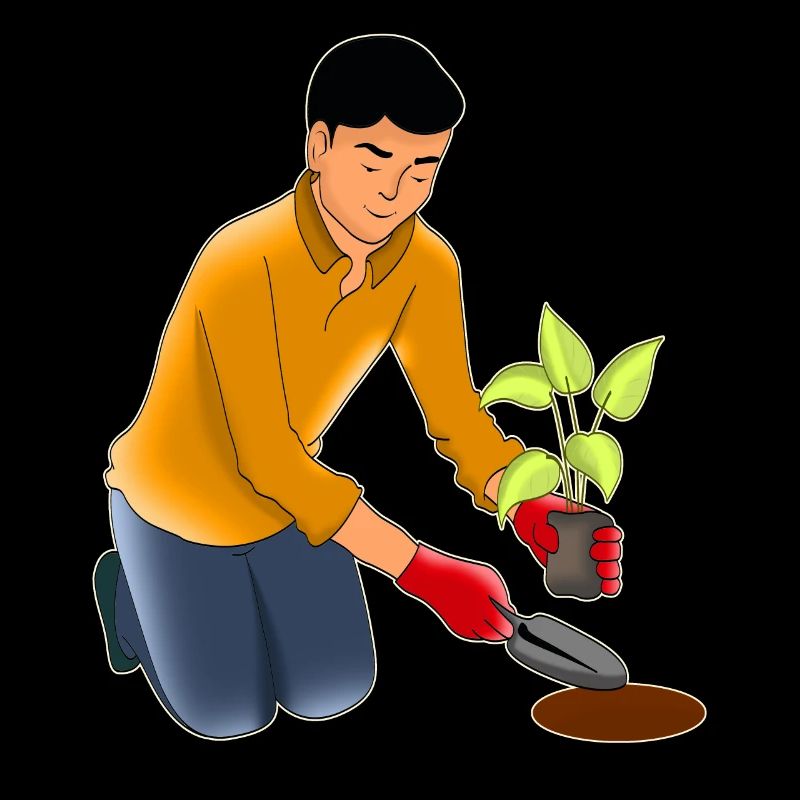 Gartenarbeit