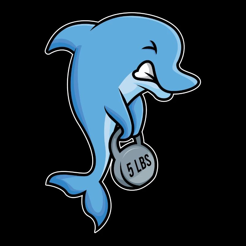 conception forte de forme physique de dauphin