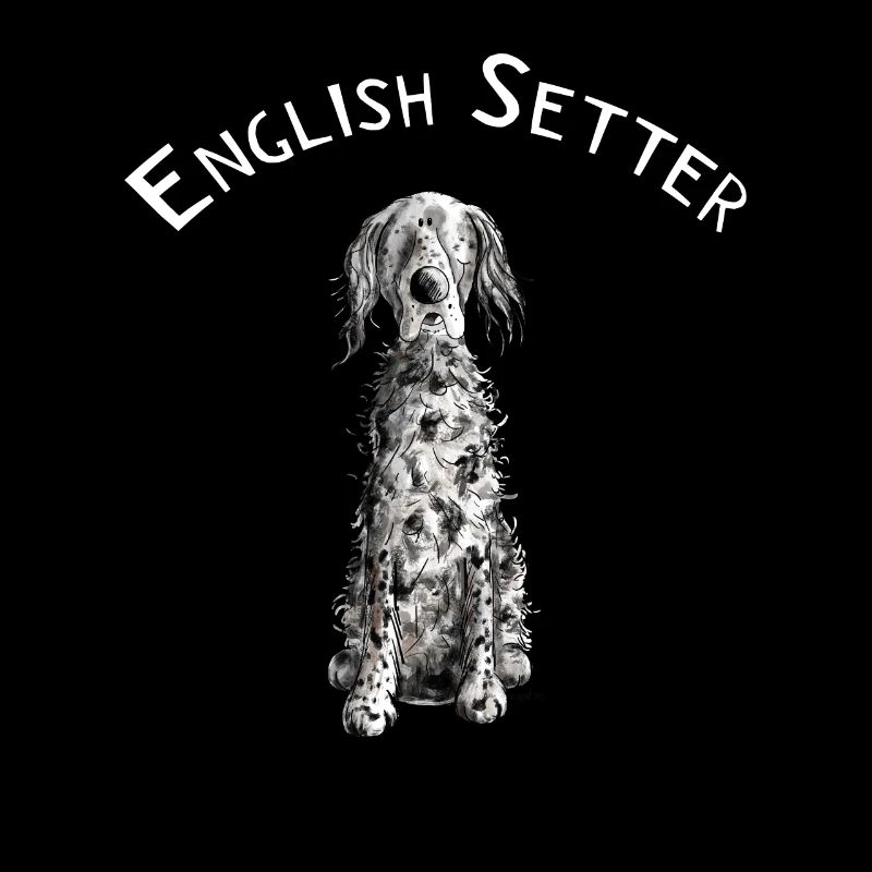 Drolliger Englischer Setter I Hunde Comic Geschenk