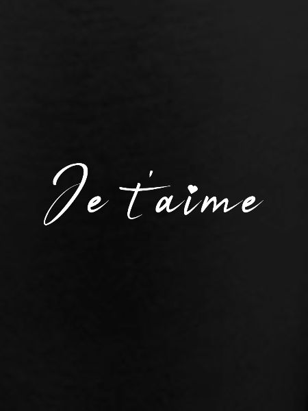 Je t'aime Script Romance