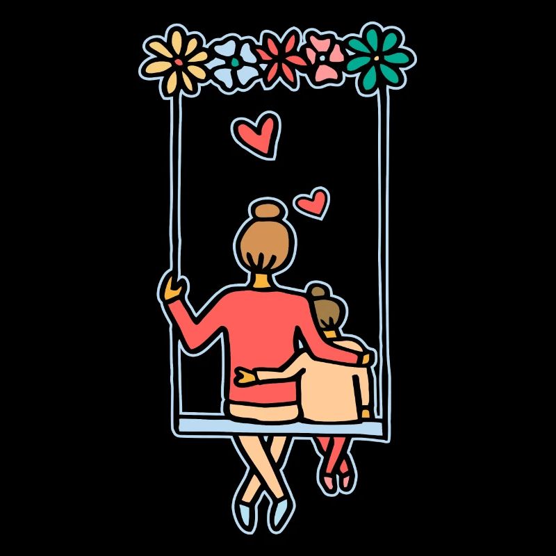 Amour et sécurité mère et fille