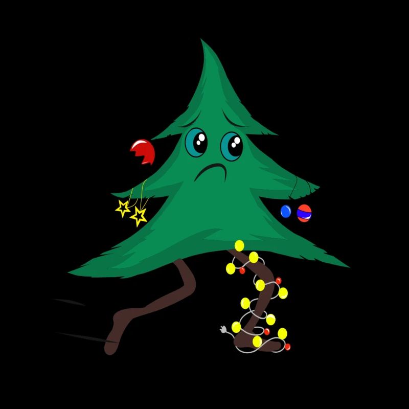 Arbre de Noël en cours d'exécution