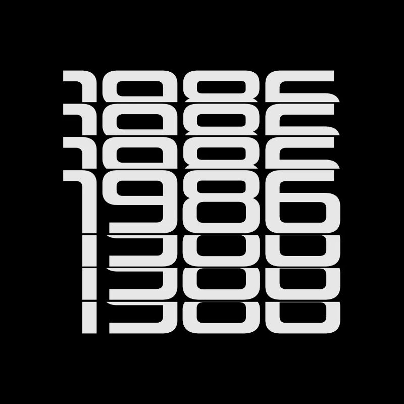 1986 Stack Digits Pattern