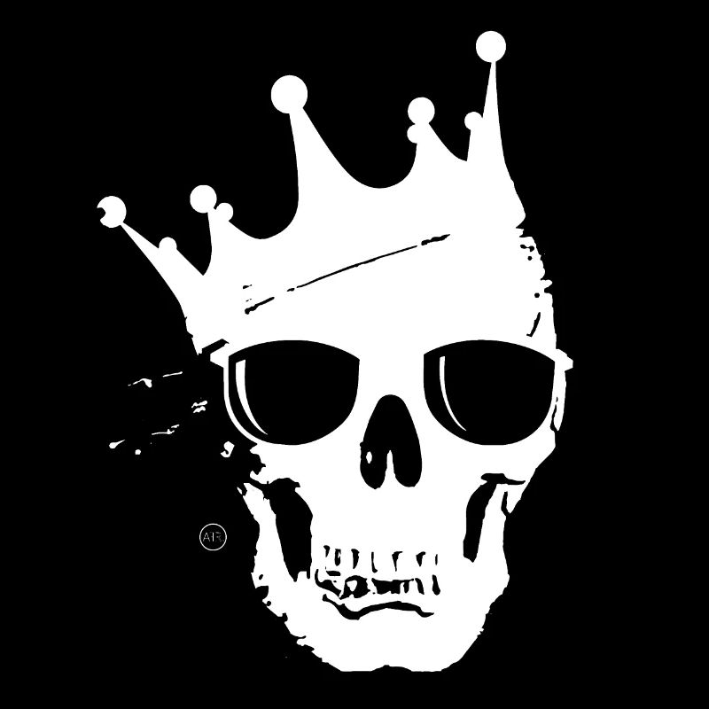 Crown Skull with Sunglasses