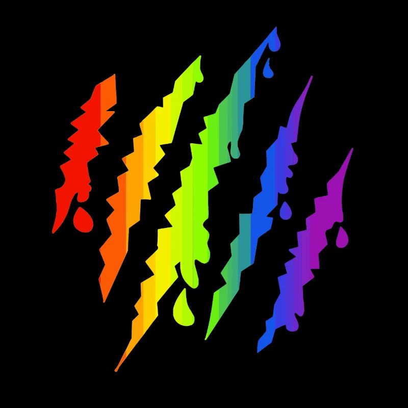 Pride LGBTQ Rainbow Scratch Mark