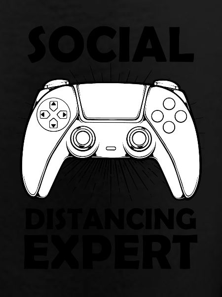 Controller Line Retro Silhouette
