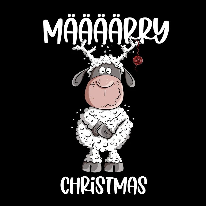Määärry Christmas Sheep plays reindeer
