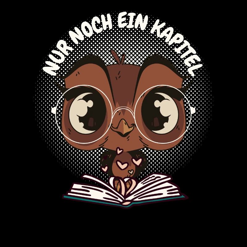 Süße Eule Buch "Nur noch ein Kapitel"