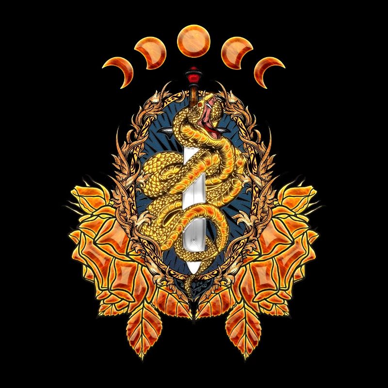 Stunning snake with sword